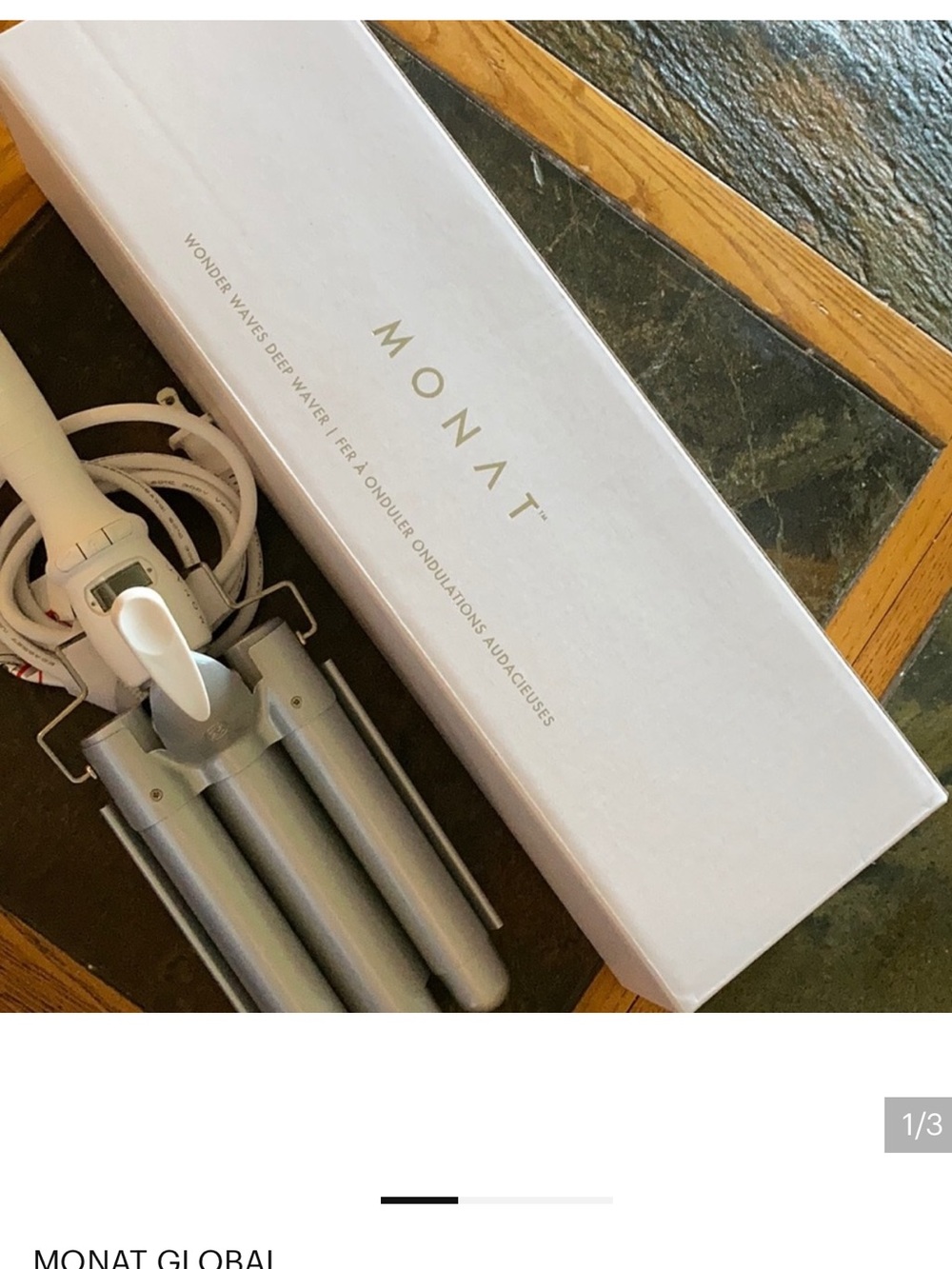 MONAT Triple Barrel Waver - White and Silver